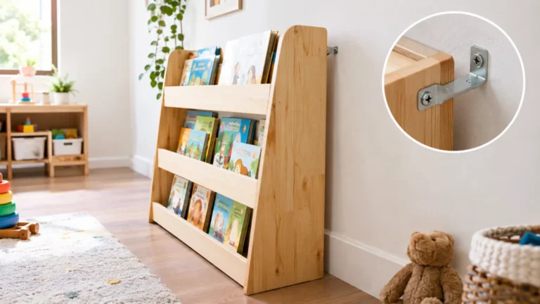 Cómo asegurar una estantería Montessori para reducir riesgo de vuelco