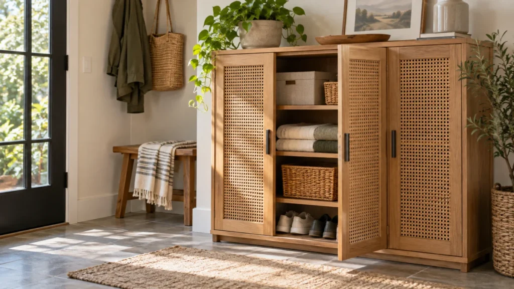 Cómo elegir una estantería con puertas para ocultar objetos sin perder ventilación