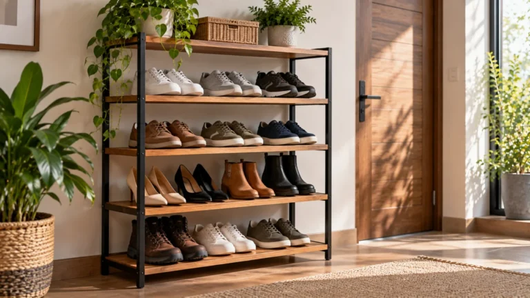 Cuánta separación dejar entre niveles de una zapatera o estantería para calzado